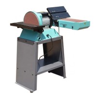 brush belt disc sander machine with woodworking tools used horizontally or vertically