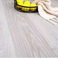 Greenalnd 15mm Brushed Water Wood Floor Baords Reactive Waterbase Coat UV Lacquered French Oak Flooring Engineered